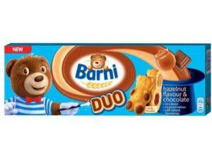 BISCUITS BARNI DUO HAZELNUT FLAVOR CHOCOLATE 150g