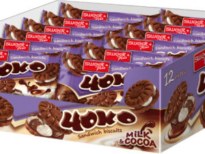 BISCUITS 4OKO MILK AND COCOA CREAM 82g