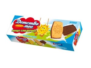 BISCUITS KARMELA CHILDHOOD MINE MILK GLAZED 200g