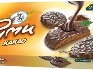 BISCUITS RUMI COCOA 155g GLAZED