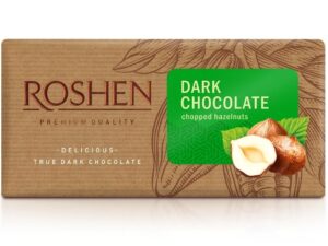 CHOCOLATE ROSHEN DARK WITH CHOPPED HAZELNUT 90g
