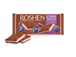CHOCOLATE ROSHEN MILK WITH BLUEBERRY NOUGAT 90g