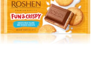 CHOCOLATE ROSHEN MILK WITH MILK FILING AND BISCUT 115g