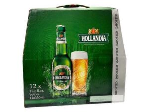 Hollandia Beer Bottle and Can